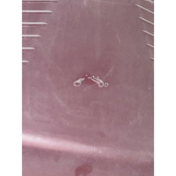 Butter Dish Used Plastic Red Clear Lightweight - Picture 8 of 8